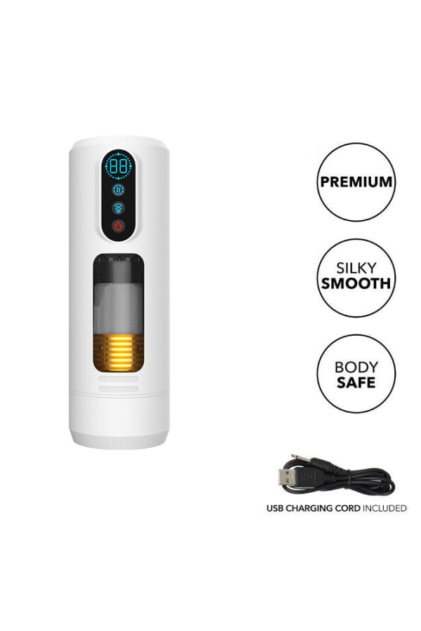 Maxi Male Vibrating Masturbator In White