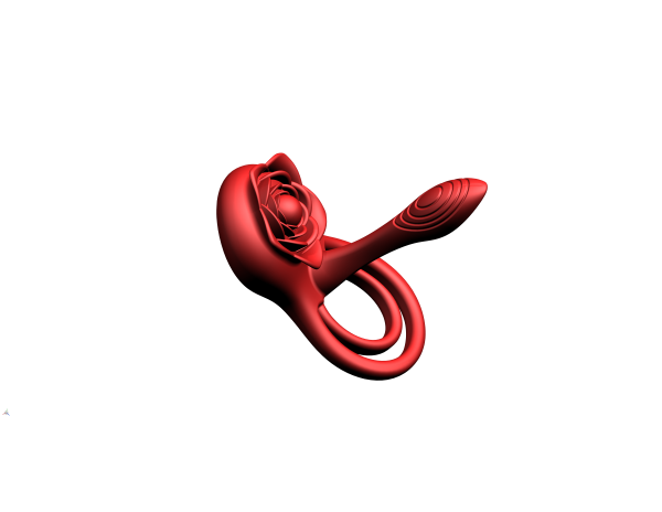 Rose I Vibrating Couples Penis Ring