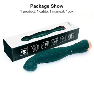 Finger G-Spot flexible vibrator in dreamy dark green